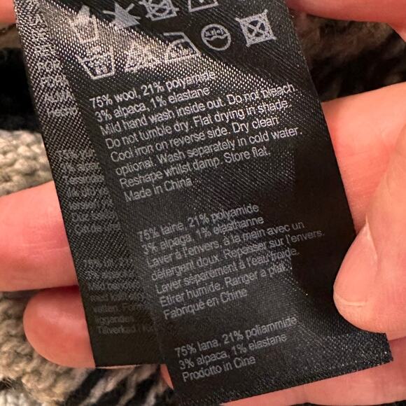 All Saints Catalina Wool Alpaca Blend Fair Isle Style Pullover Knit Sweater, S - Picture 4 of 10